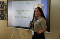 Ing. Ceilin Batista, encargada del Programa de reciclaje de la AAID.
