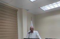 Lcdo. Luis Morales, dio las palabras de bienvenidas a los presentes.