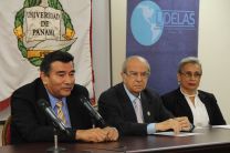 Rector de la UTP, Dr. Oscar Ramírez y Dr. Gustavo Garcia de Paredes.
