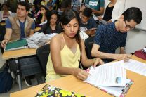 Estudiantes de la UTP Chiriquí conocen programas de becas. 