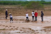 Apreciando el efecto de la lluvia en el Parque Nacional Sarigua.