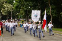 Colegio Claret participó en el desfile.