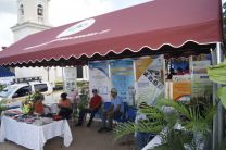 Vista general del Stand presentado por el CITT-UTP, en la Feria Agroindustrial en la Fundación del Distrito de Aguadulce
