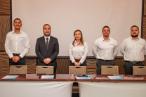 Directivos de Sherwin-Williams y la UIP.