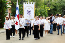 Las diferentes Facultades de la UTP rindieron honor en el desfile patriótico.