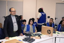 Vicerrector de Vida Universitaria, Mgtr Alex Matus en su mensaje.