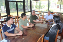 Almuerzo con los estudiantes 