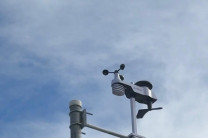Instalación meteorológica en el Centro Regional de Bocas del Toro.
