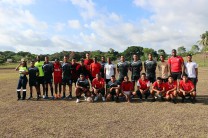 Encuentro amistoso de fútbol con la participación de los estudiantes de la FII y los cadetes de la Academia de Policía.