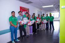 En el marco de la celebración, se llevó a cabo la entrega de canastillas en la sala de maternidad del Hospital Luis “Chicho” Fábrega, como una acción de proyección social.