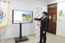 Antonio Tuñón, durante su sustentación.