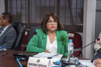 La Dra. Ángela Laguna Caicedo, Rectora de la UTP.
