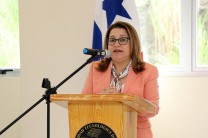 La Dra. Lilia Muñoz dio las palabras de bienvenida de este evento.