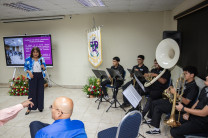 La rectora, Dra. Ángela Laguna Caicedo compartió con los presentes la importancia del trabajo como comunidad utepista.