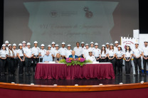 Grupo de estudiantes de la Licenciatura en Ingeniería Naval de la FIM. Grupo de la FIM.
