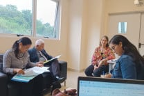 Miembros del CNBI y del CIBio-UTP durante la visita.