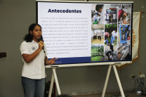 Estudiante Nadine Caicedo.