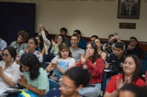 La sustentación fue presenciada tanto por estudiantes y docentes interesados en este tema de la ingeniería ambiental. 
