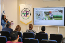 Trabajo en laboratorio También se explicó como se desarrolló la preparación de las muestras en laboratorio.