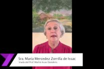 Sra. María Mercedes Zorrilla de Isaac, viuda del Prof. Martín Issac Donderis, invitada especial en el evento