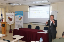 El tema Robótica Aplicada a la Agricultura de Precisión fue desarrollado por el Dr. Héctor Montes Franceschi, durante la presentación de conferencias en la UTP organizada por el CINEMI.