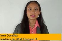 Estudiante Karen González, Presidenta del XXVII Congreso FII.