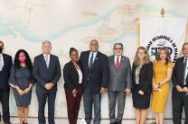 Autoridades de la UTP que participaron en la firma de convenio. 