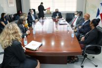 Autoridades de la UTP y de la Universidad de Indiana, en la firma del Memorando de Entendimiento.  