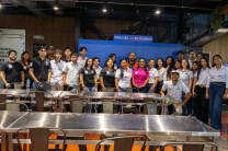 Estudiantes de la Facultad de Ingeniería Industrial y de la Facultad de Ciencias y Tecnología del Centro Regional de la Universidad Tecnológica de Panamá (UTP), en Veraguas.