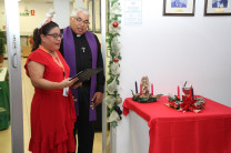 Encendida de la corona de adviento en la VIPE.
