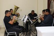 La orquesta de cámara UTP Brass amenizó este evento.