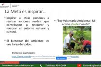 Lic. Abel Nieto muestra en qué consiste el voluntariado ambiental. 