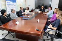 Autoridades de la UTP se reúnen con autoridades de la Universidad Santa María La Antigua.