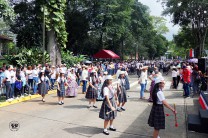 Desfiles cívico de bandas de colegios.