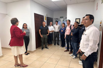 El proceso inicia con el recibimiento del equipo de la administración en el lobby de la DGTC. El proceso inicia con el recibimiento del equipo de la administración en el lobby de la DGTC.