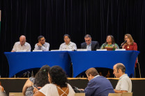 La Dra. Lilia Muñoz, Vicerrectora de la VIPE durante su mensaje.