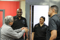 Mgtr. Ismael Batista, Ing. Delano A. Campbell, Mgtr. Francela Ching, Lic. Ángel Calderón.