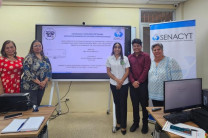 Docentes de la FISC y el estudiante Josué Emanuel Pérez Medina, de la Licenciatura en Ingeniería de Sistemas y Computación. 