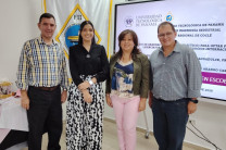 Dr. Francisco Arango, estudiante Gleniz Escobar, Mgtr. Anis Lara y Mgtr. Miguel López
