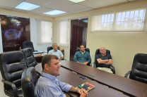 Dr. Francisco Arango, Ing. Efraín Conte, Dr. José Isaza y Dr. José Miguel Cano.