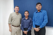 Dr. Francisco Arango, Roberto Reyes y Kenny Poveda