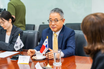El Embajador S.E. Han Byoung-jin detalló los intereses de colaboración y programas de asistencia técnica enfocados en la formación de talento especializado.