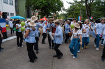 Las delegaciones estudiantiles y de Facultades participaron con mucho entusiasmo.