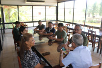 Durante el almuerzo 