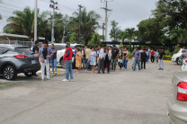 Durante el desalojo