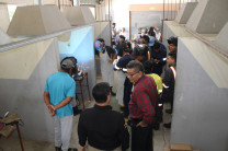 Durante el taller de soldadura.