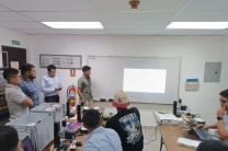 Durante la capacitación. 