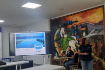 Durante la conferencia 