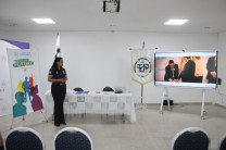 Durante la presentación.