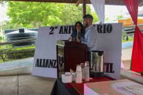 Durante la presentación.